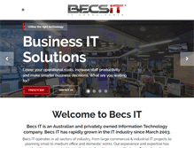 Tablet Screenshot of becs.com.au